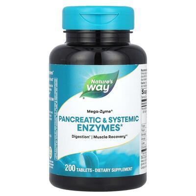 Ферменты Nature's Way Mega-Zyme, 200 таблеток