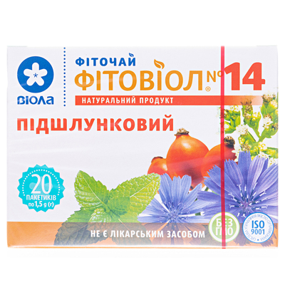 Фиточай Фитовиол №14 Поджелудочный по 1.5 г №20 в фил.-пак.