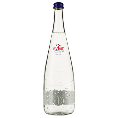 Вода минеральная Evian негазированная родниковая, стеклянная бутылка, 0,75 л