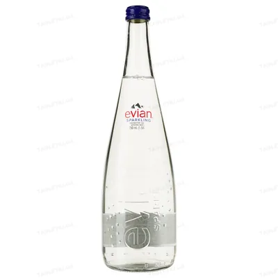 Вода мінеральна Evian негазована джерельна, скляна пляшка, 0,75 л