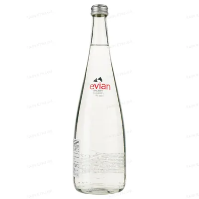 Вода мінеральна Evian негазована джерельна, скляна пляшка, 0,75 л