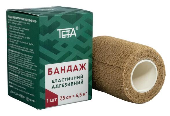 Бандаж адгезивний Teta еластичний 7,5 см х 4,5 м