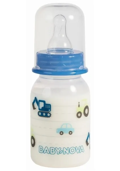 Пляшка Baby-Nova 46000-2 поліпропілен з декором для хлопчика, 125 мл