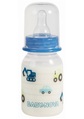 Бутылочка Baby-Nova 46000-2 полипропилен с декором для мальчика, 125 мл