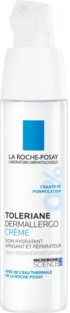 Крем-догляд для обличчя та шкіри навколо очей La Roche-Posay Toleriane Dermallergo заспокійливий зволожуючий для гіперчутливої шкіри, 40 мл