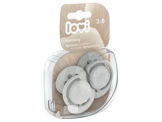 Пустышка силиконовая Lovi Harmony Boy динамичная, 3-6 месяцев, 2 шт