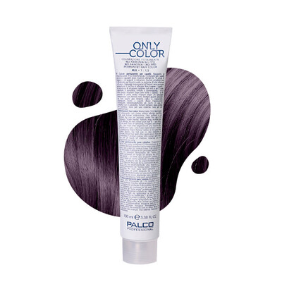 Крем-краска для волос Palco Professional Only Color безаммиачная № 5.2 светло-коричневый фиолетовый, 100 мл