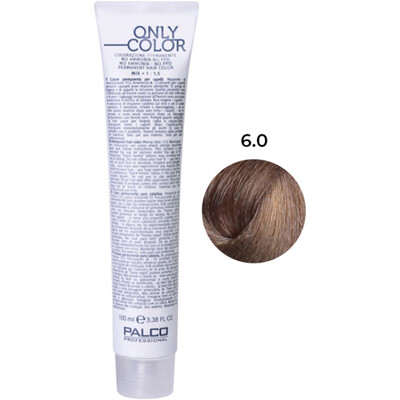 Крем-краска для волос Palco Professional Only Color безаммиачная № 6.0 блонд тёмный, 100 мл