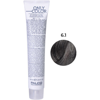Крем-краска для волос Palco Professional Only Color безаммиачная № 6.1 блонд тёмный пепельный, 100 мл
