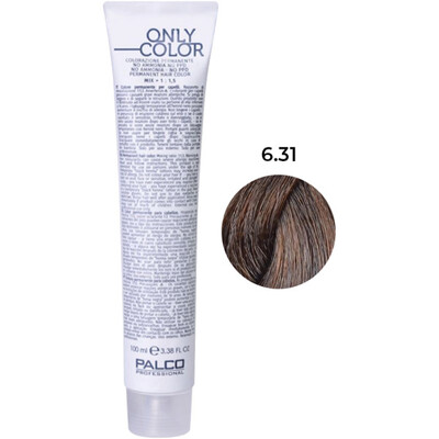 Крем-краска для волос Palco Professional Only Color безаммиачная № 6.31 темно-песочный блонд, 100 мл