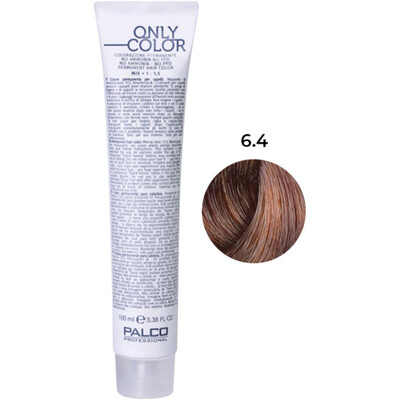 Крем-краска для волос Palco Professional Only Color безаммиачная № 6.4 блонд тёмная медь, 100 мл
