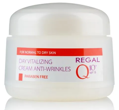Крем для обличчя Regal Q10+ SPF15 денний проти зморшок віталізуючий для нормальної та сухої шкіри, 50 мл