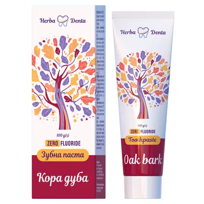 Зубна паста Golden Pharm Herba Denta Кора дуба, 100 г