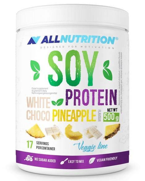 Протеин соевый Allnutrition Soy Protein шоколад и ананас, 500 г