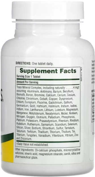Минералы Nature's Plus Trace-Mins, 180 таблеток