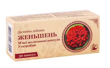 Женьшень УльтраКап Arbor Vitae капсули м'як. желат. по 500 мг №30
