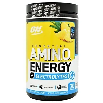 Передтренувальний комплекс Optimum Nutrition Essential Amin.O. Energy+Electrolytes, ананас, 285 г
