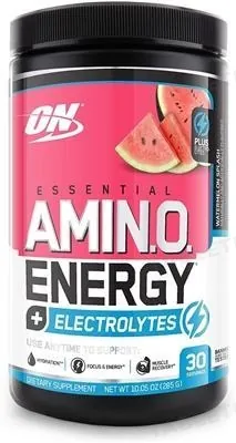 Передтренувальний комплекс Optimum Nutrition Essential Amin.O. Energy+Electrolytes, кавун, 285 г