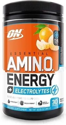 Передтренувальний комплекс Optimum Nutrition Essential Amin.O. Energy+Electrolytes, мандарин, 285 г