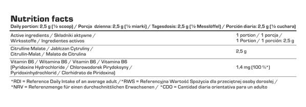 Цитрулін малат 7Nutrition Citrulline Malate Без смаку, 250 г