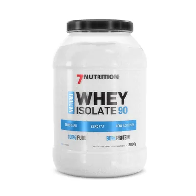 Протеїн сироватковий ізолят 7Nutrition Natural Whey Isolate 90 натуральний смак, 2 кг