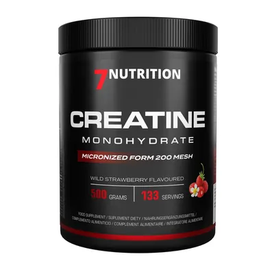 Креатин моногідрат 7Nutrition Creatine Monohydrate Лісова суниця, 500 г