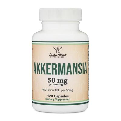 Пробиотик Double Wood Akkermansia 50 мг (5 Billion TFU), 120 капсул