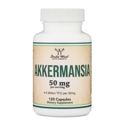 Пробіотик Double Wood Akkermansia 50 мг (5 Billion TFU), 120 капсул