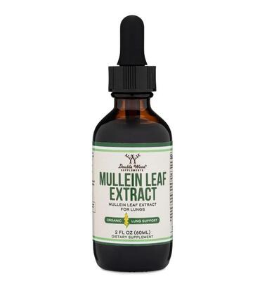 Экстракт листьев коровяка Double Wood Mullein Leaf Extract капли, 60 мл