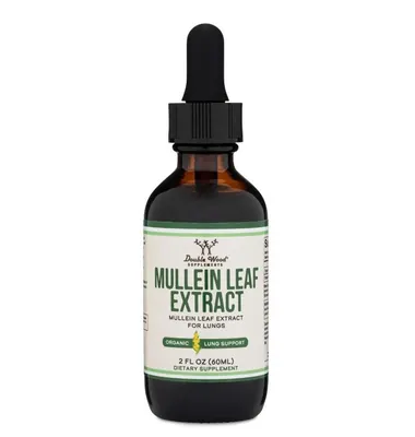 Екстракт листя коров'яку Double Wood Mullein Leaf Extract краплі, 60 мл