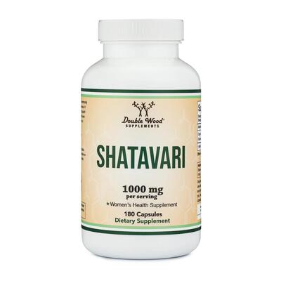 Шатавари Double Wood Shatavari 1000 мг, 180 капсул
