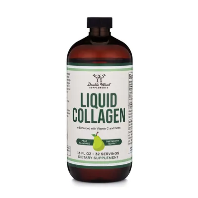 Колаген з вітаміном С Double Wood Collagen Liquid with Vitamin C Pear, 480 мл