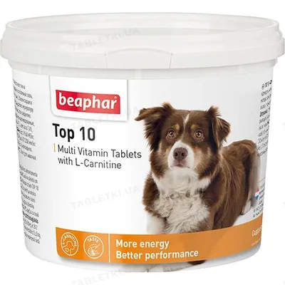 Вітамінно-мінеральний комплекс Beaphar Top 10 Dog універсальний для собак, 750 таблеток