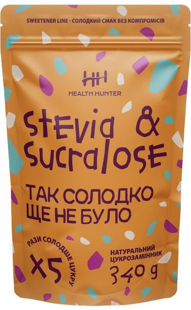 Сахарозаменитель Health Hunter Stevia & Sucralose X5 натуральный, 340 г