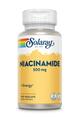 Ниацинамид (Витамин В3) Solaray Niacinamide 500 мг, 100 веганских капсул