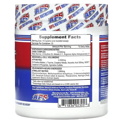Передтренувальний комплекс APS Nutrition Mesomorph ананас, 388 г
