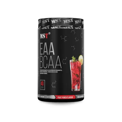 Комплекс амінокислот MST Nutrition BCAA & EAA Zero фруктовий пунш, 40 порцій, 520 г