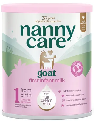 Суміш суха молочна Nannycare 1 на основі козиного молока початкова для дітей від 0 до 6 місяців, 800 г