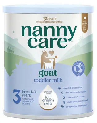 Суміш суха молочна Nannycare 3 на основі козиного молока для дітей раннього віку від 1 до 3 років, 800 г