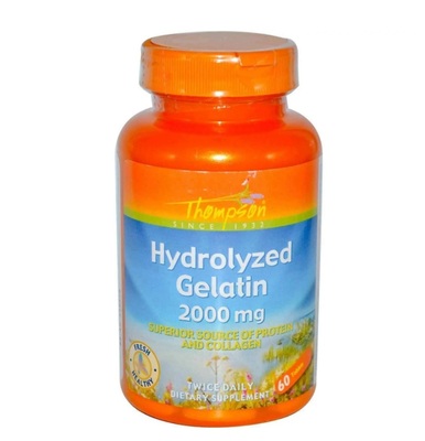 Гідролізат желатину Thompson Hydrolyzed Gelatin 2000 мг, 60 таблеток