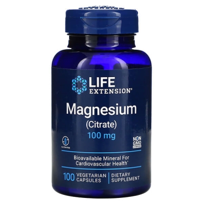 Магния цитрат Life Extension Magnesium (Citrate) 100 мг, 100 капсул