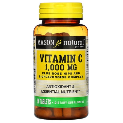 Витамин C 1000 мг Mason Natural Vitamin C, 90 таблеток