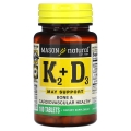 Витамин K2 + Витамин D3 Mason Natural Vitamin K2 Plus Vitamin D3, 100 таблеток