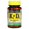 Вітамін K2+ Вітамін D3 Mason Natural Vitamin K2 Plus Vitamin D3, 100 таблеток