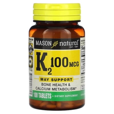 Витамин K2 100 мкг Mason Natural Vitamin K2, 100 таблеток