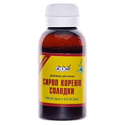 Сироп корней солодки сироп по 100 мл во флак.