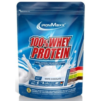 Протеин IronMaxx 100% Whey Protein Белый шоколад, 500 г (пакет)