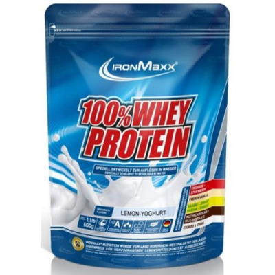 Протеин IronMaxx 100% Whey Protein Лимонный йогурт, 500 г (пакет)
