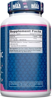 Гіалуронова кислота Haya Labs Hyaluronic Acid капсули по 40 мг №30