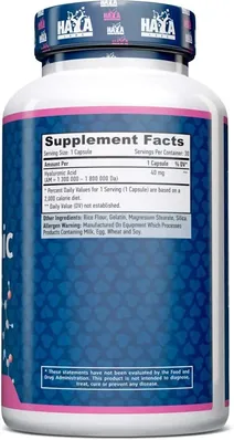 Гіалуронова кислота Haya Labs Hyaluronic Acid капсули по 40 мг №30